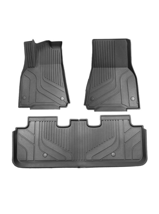 Floor Mats Fit for 2023 Tesla Model Y New Generation Full Set Black Floor Mats Custom Fit for 2023 New Version Tesla Model Y